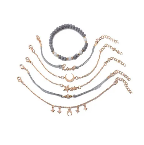 Temperament Star Moon Personality Pendant Bracelet