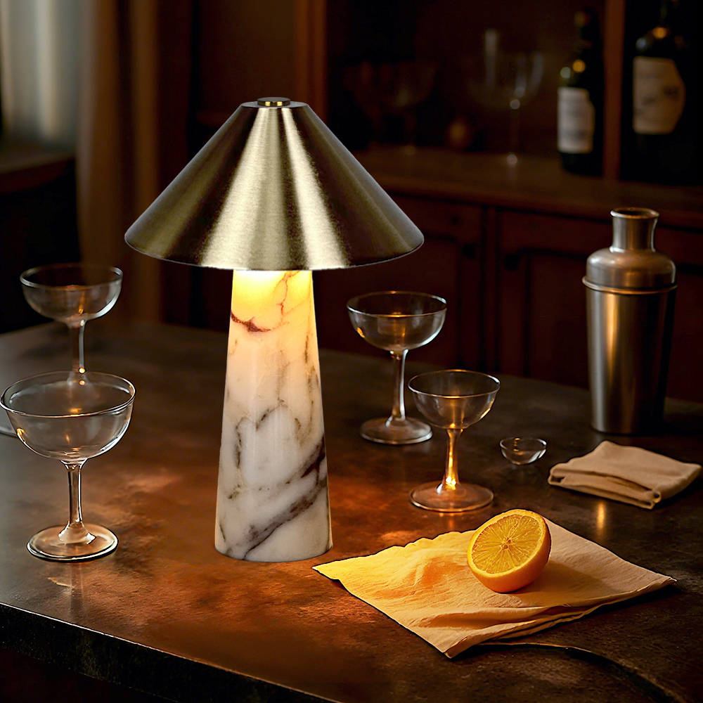 Luxury Cordless Rechargeable Mushroom Lamp 2