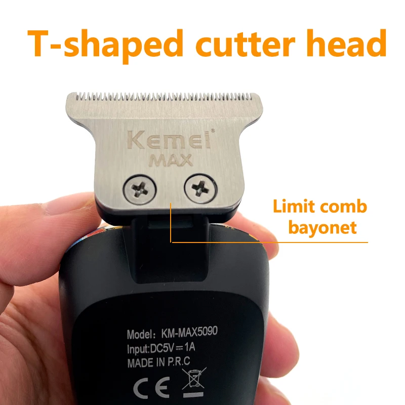 Kemei KM-MAX5090 Elektrischer Haarschneider Multifunktionaler Heim-Haarschneider Druck Graffiti-Rasierer 3