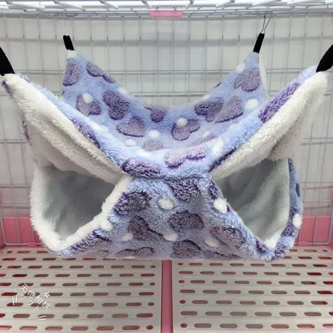 Warm Double Mezzanine Hammock Small Pet Hanging Squirrel