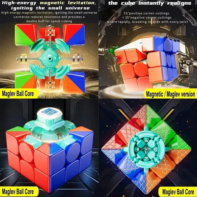 Magnetic 3x3 Speed Cube Fidget Toy 3