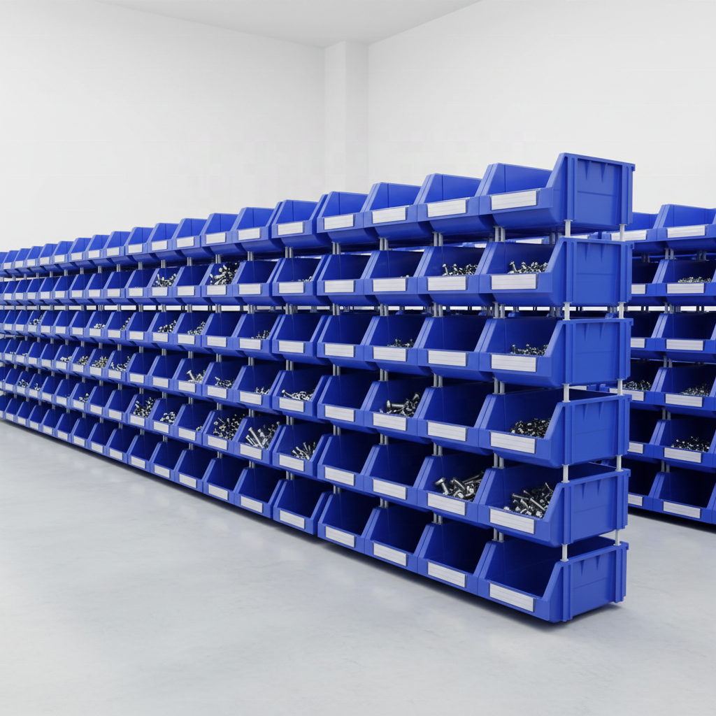 Heavy-Duty Stackable PP Small Parts Bin 3