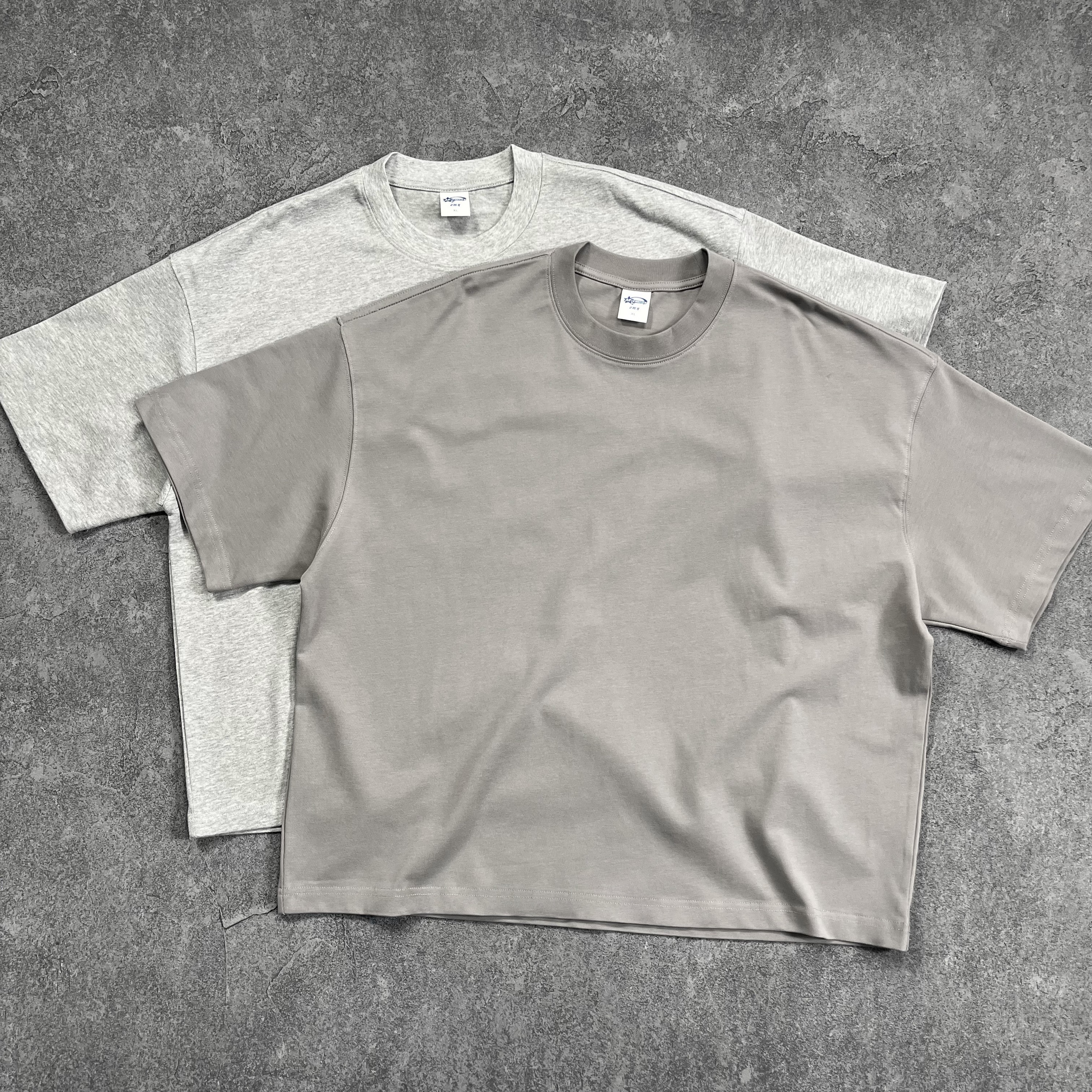 Oversized Boxy Crop T-Shirt in Heavyweight Cotton 3