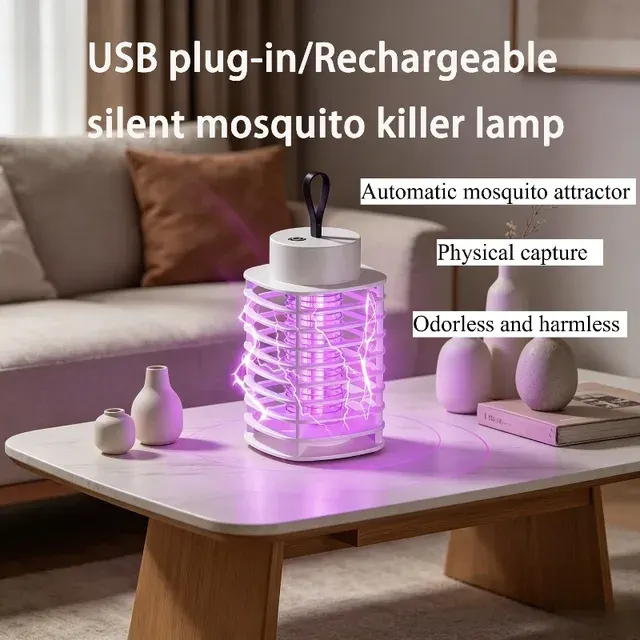 Geräuschlose USB-Mückenfalle mit UV-Licht 1