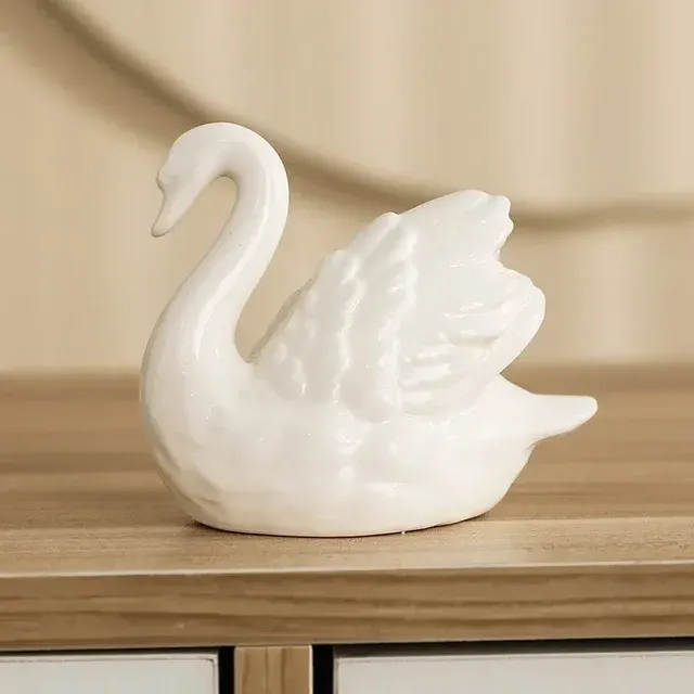 Keramik-Schwanenfigur 4