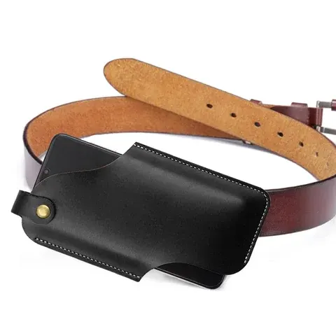 Herren-Echtleder-Gürteltasche im Casual-Stil