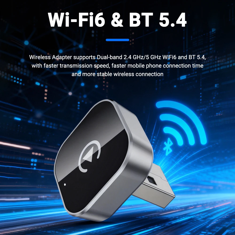 4-in-1 Neuer Upgrade Carplay Adapter Kabelloses Android Auto 4