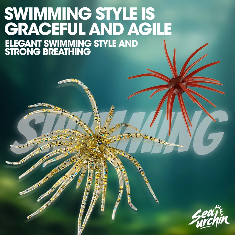 Floating Sea Urchin Soft Baits 2-Pack 4