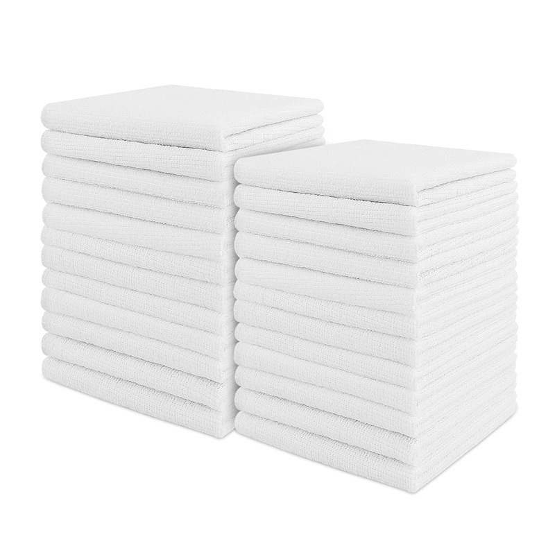 White Washable Microfiber Terry Dish Towels