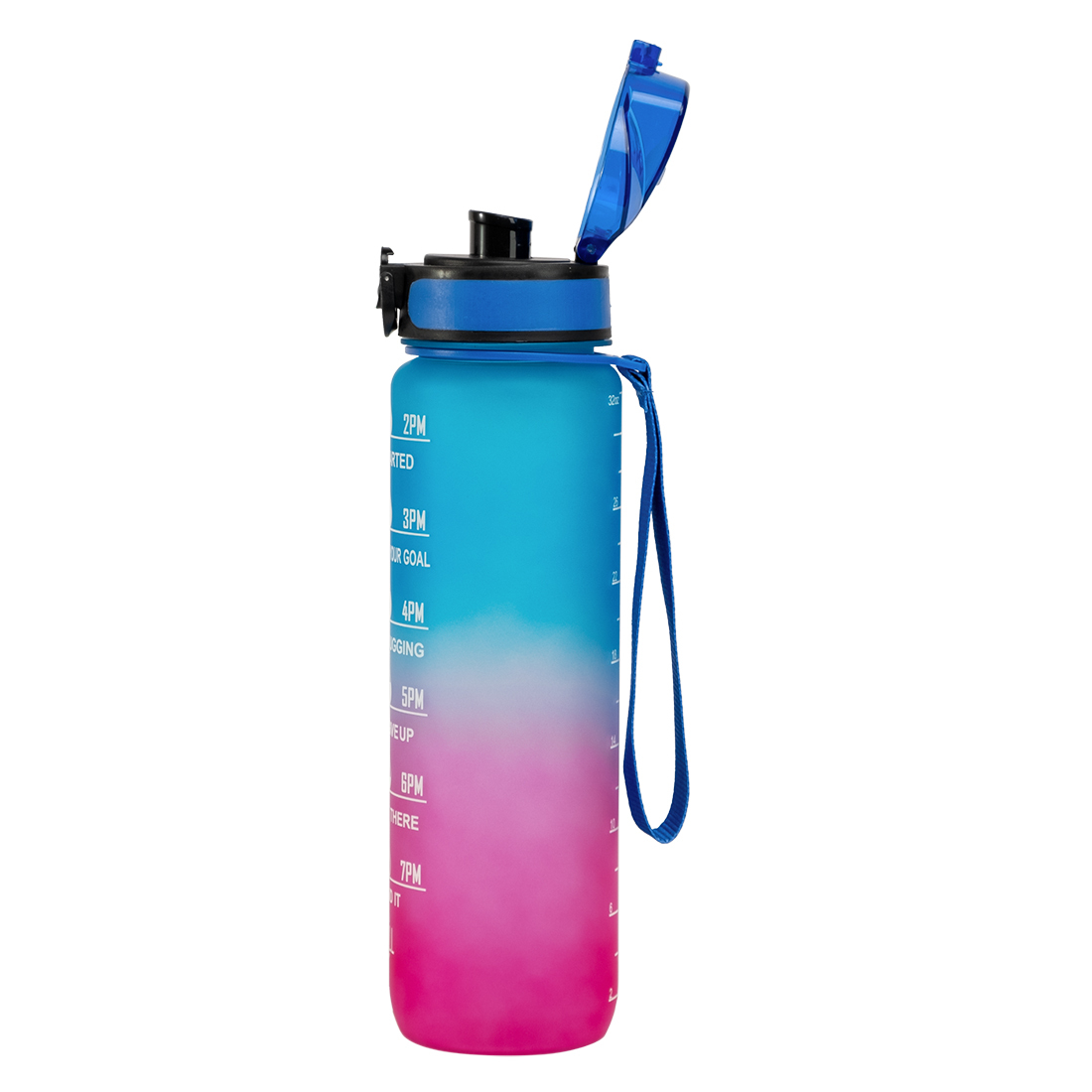 BPA Free Tritan Plastic Water Bottle With Straw 2