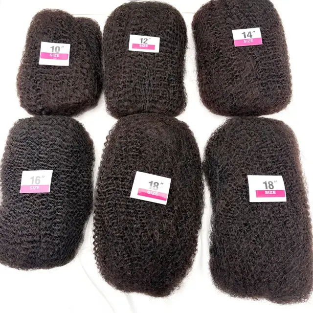 Afro Kinky Human Hair Bulk 4