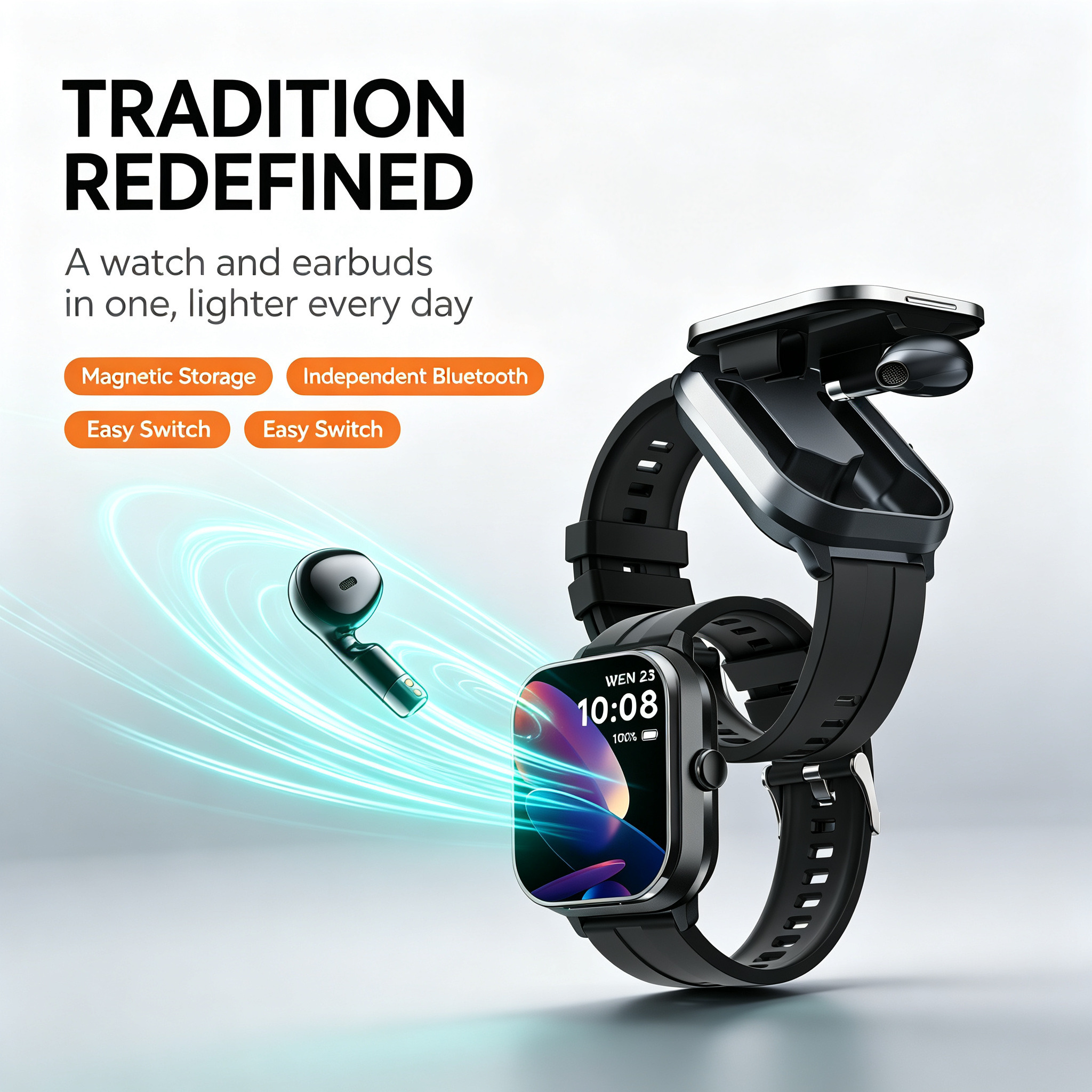 Smartwatch mit Ohrhörern 2