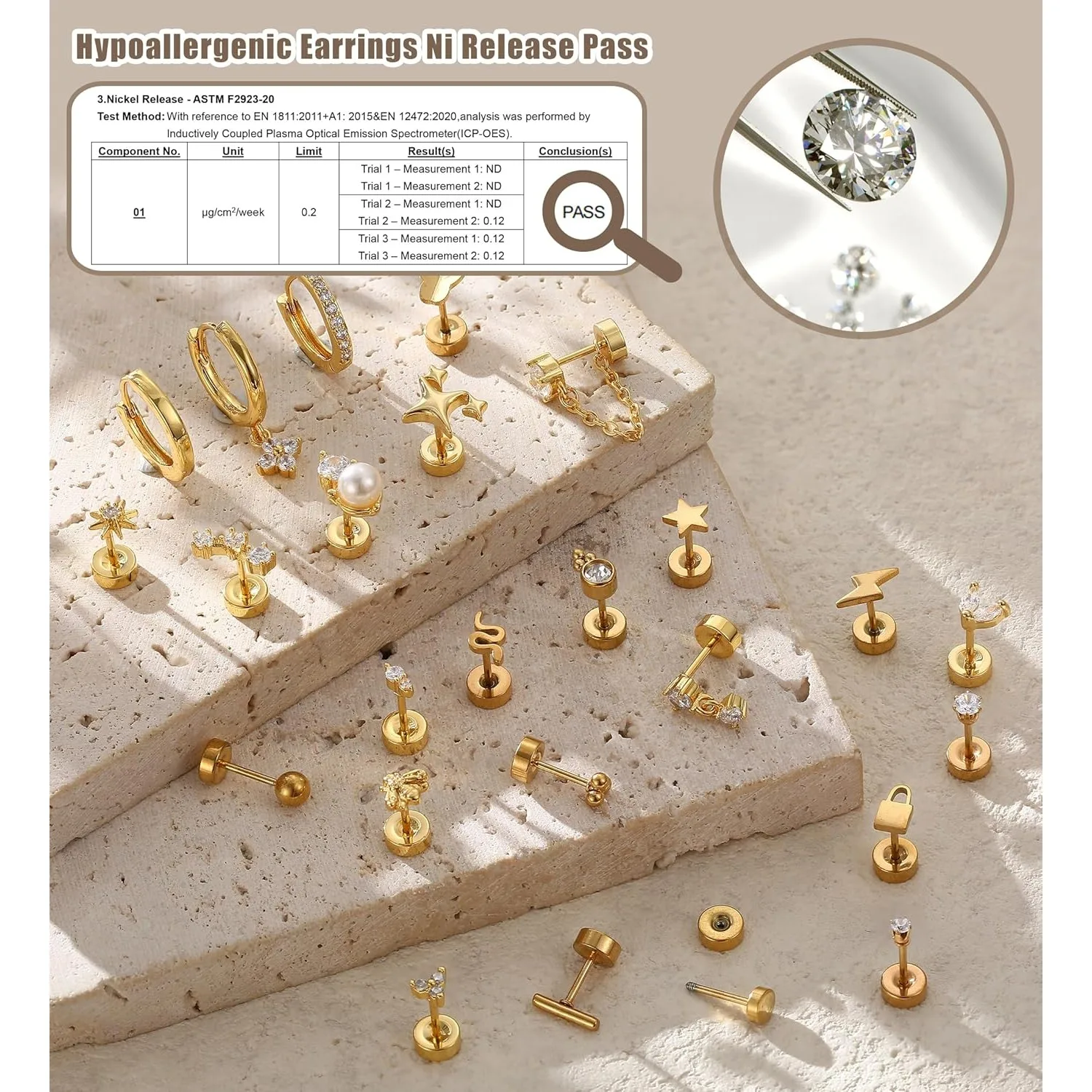 Delicate Stainless Steel Stud Earrings for Women 4
