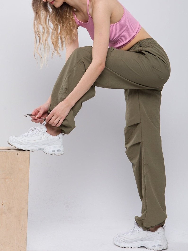Unisex Drawstring Cargo Pants Streetwear 4
