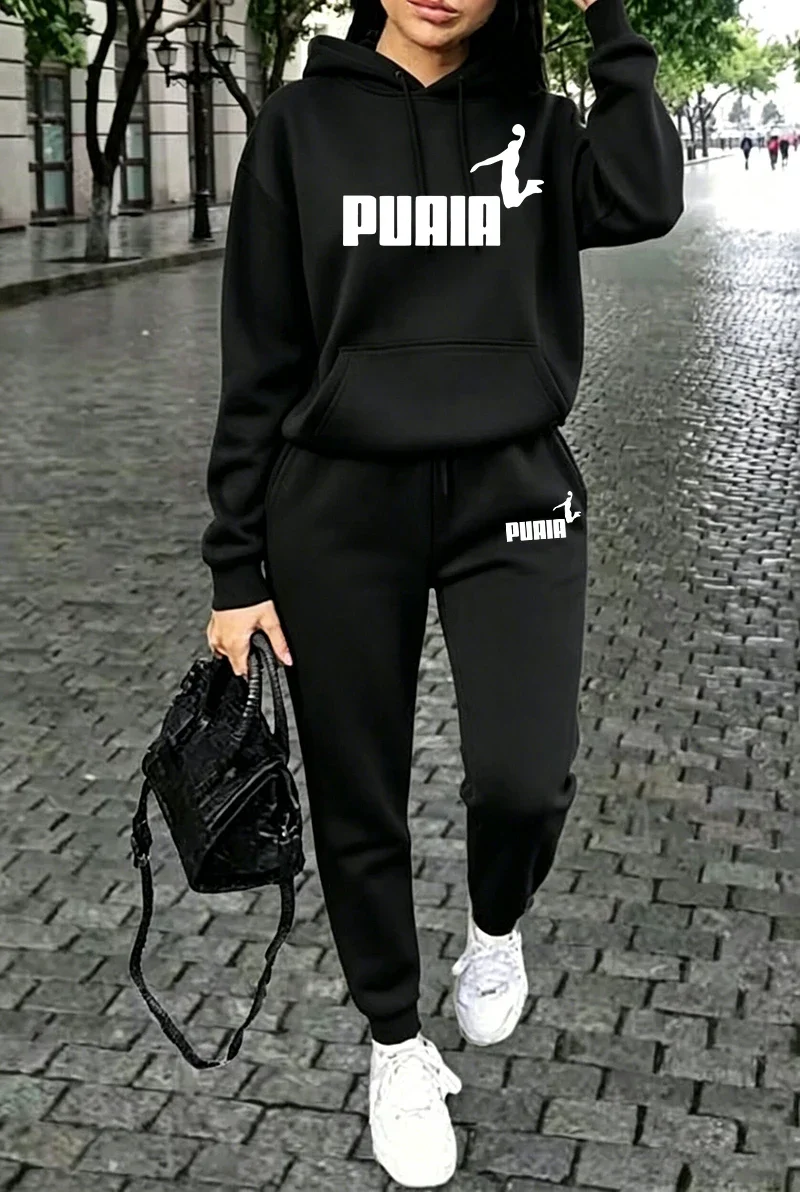 Herbst-Winter Damenoutfits Street Casual Kapuzenpullover Outdoor-Sport Jogging-Bekleidung Bestseller 3