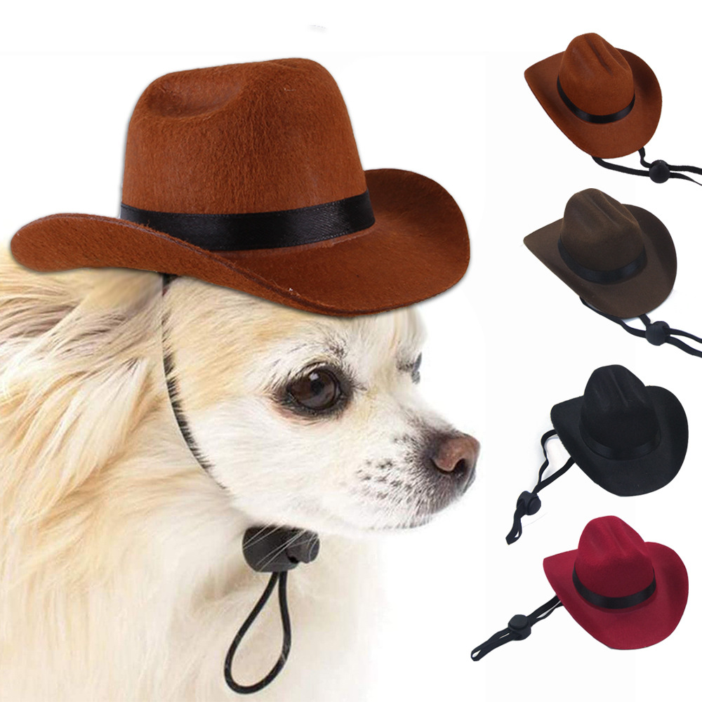 Verstellbarer Cowboyhut für Hunde und Katzen