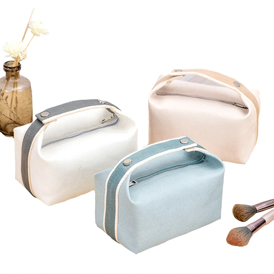 Canvas Toiletry Bag for Skincare and Travel