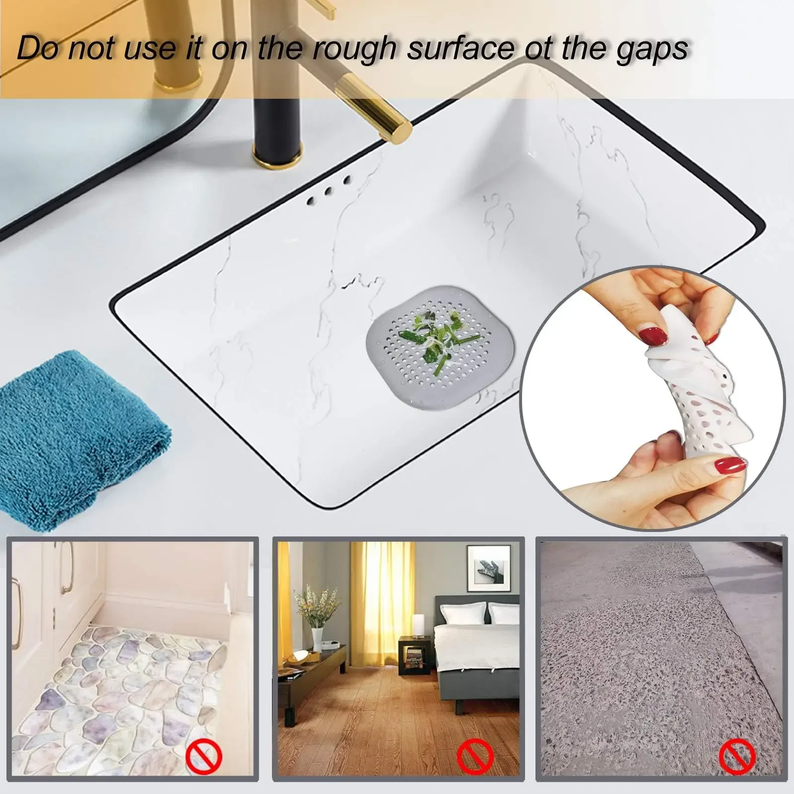 Silicone Hair Catcher for Shower Drain 2