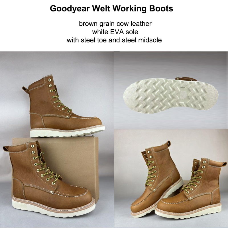 8 Inch Steel Toe and Midsole Lace-Up Work 2
