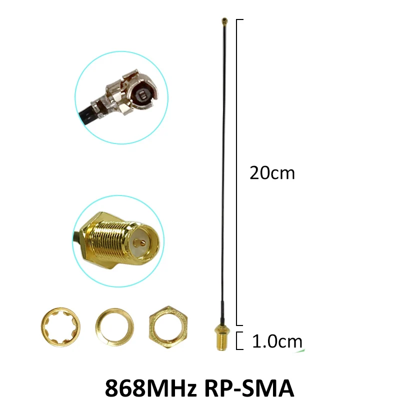 GWS 868 915MHz Gummiantenne mit 5dBi Verstärkung RP-SMA 3