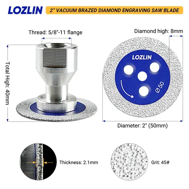 50 mm Mini Diamond Saw Blade for Stone 2