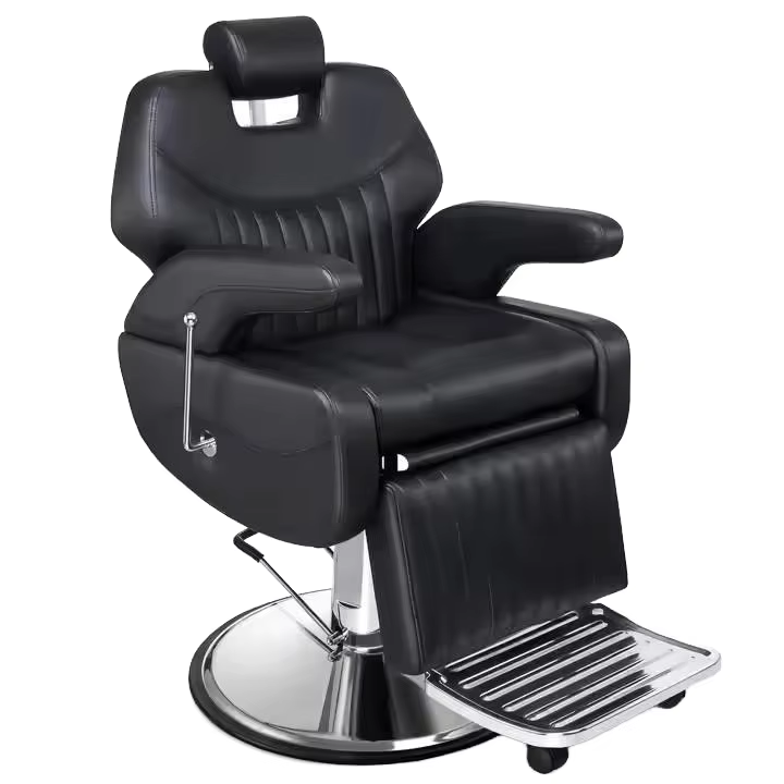 Black 360° Swivel Hydraulic Barber Chair
