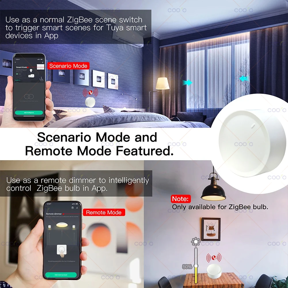 Neue Tuya ZigBee Smart Knob Schalter DIY Drahtlose 3