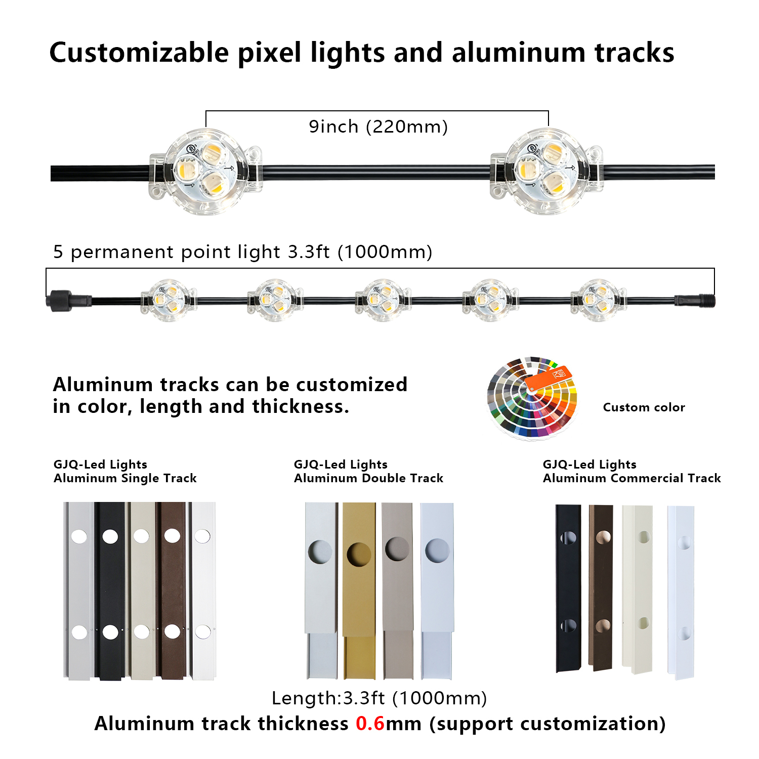 200ft 300ft 500ft Rgbw Pixel Point Light 12V 3