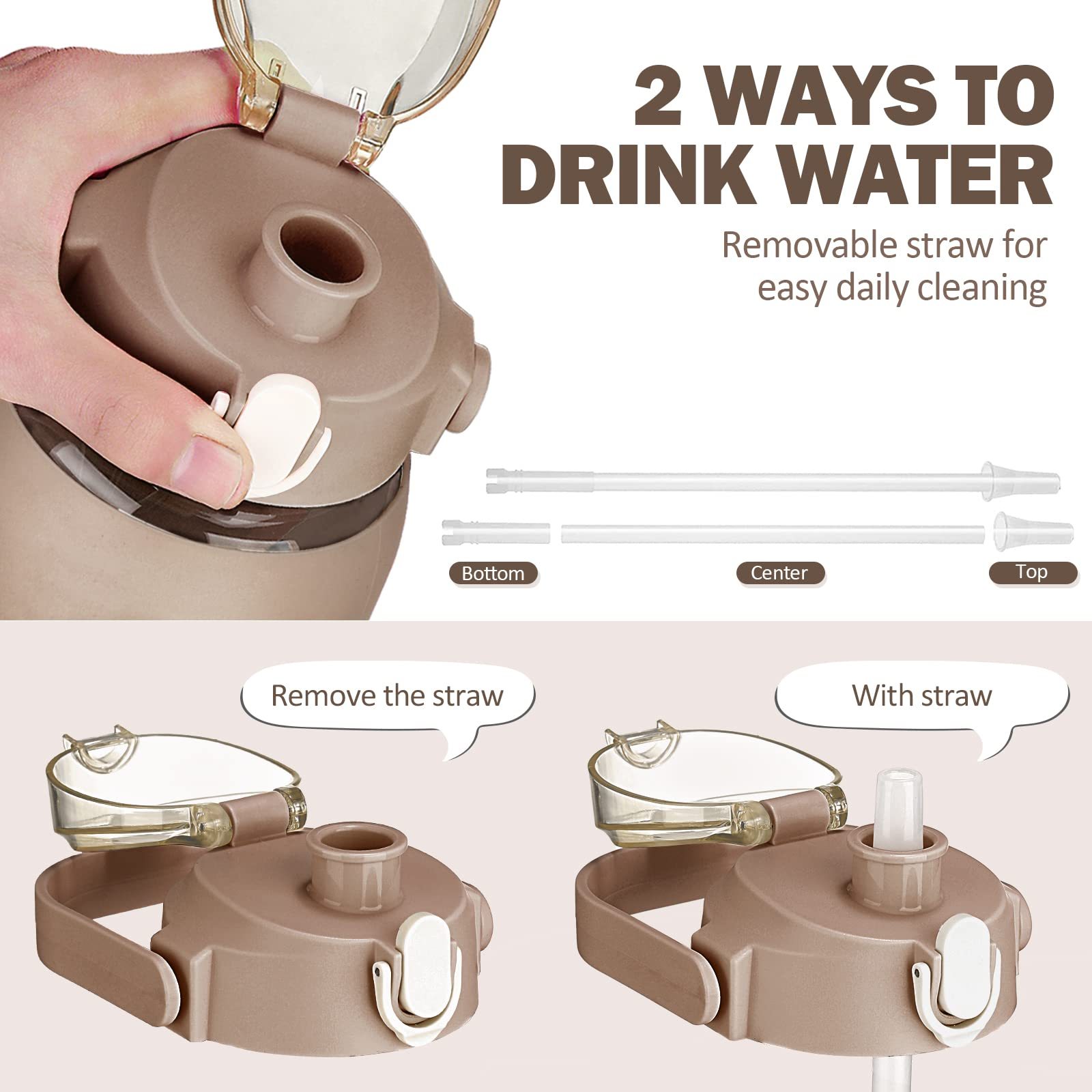 Large Glass Water Bottle with Silicone Sleeve 4