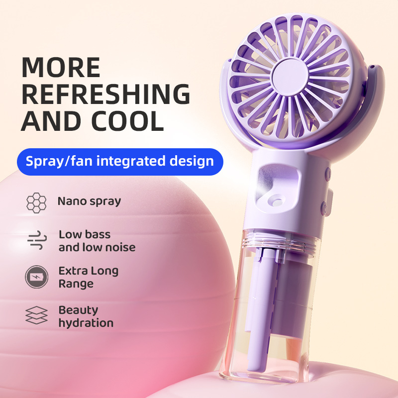 Handheld Misting Fan with Water Spray 4