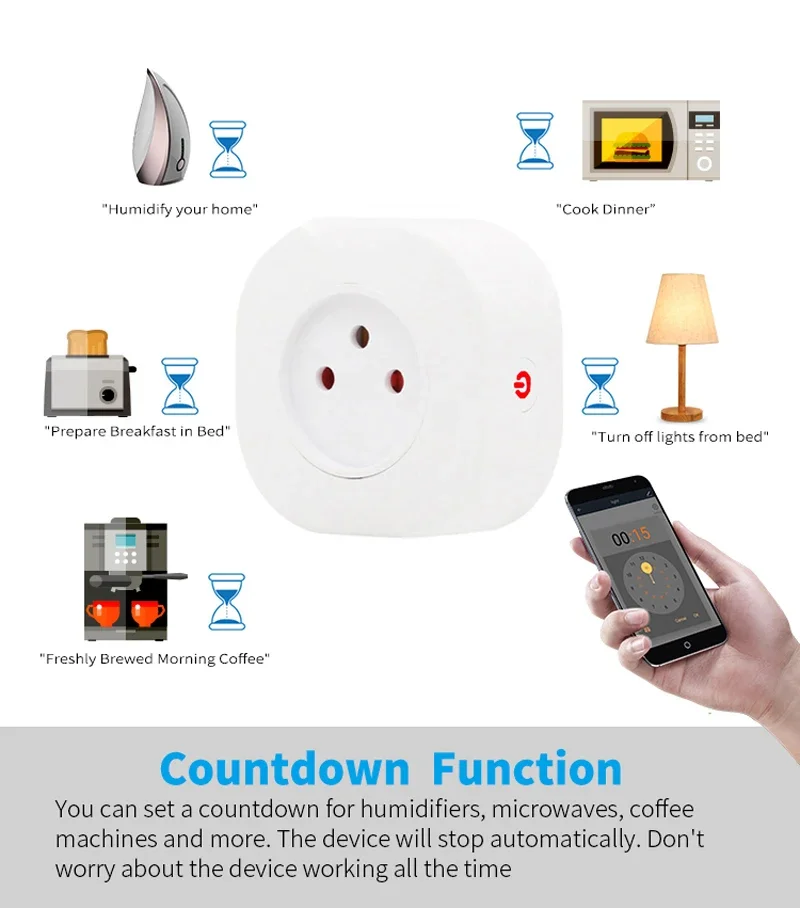 16A Smart WiFi Plug with App Control 2