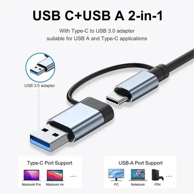 8-in-1 USB Hub with SD Reader 1