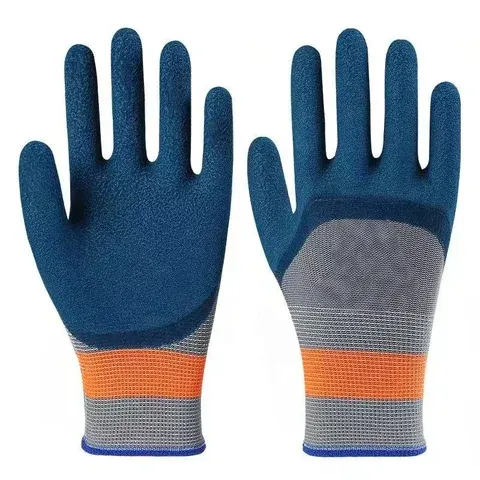 Rubber Coated Gloves Labor Protection