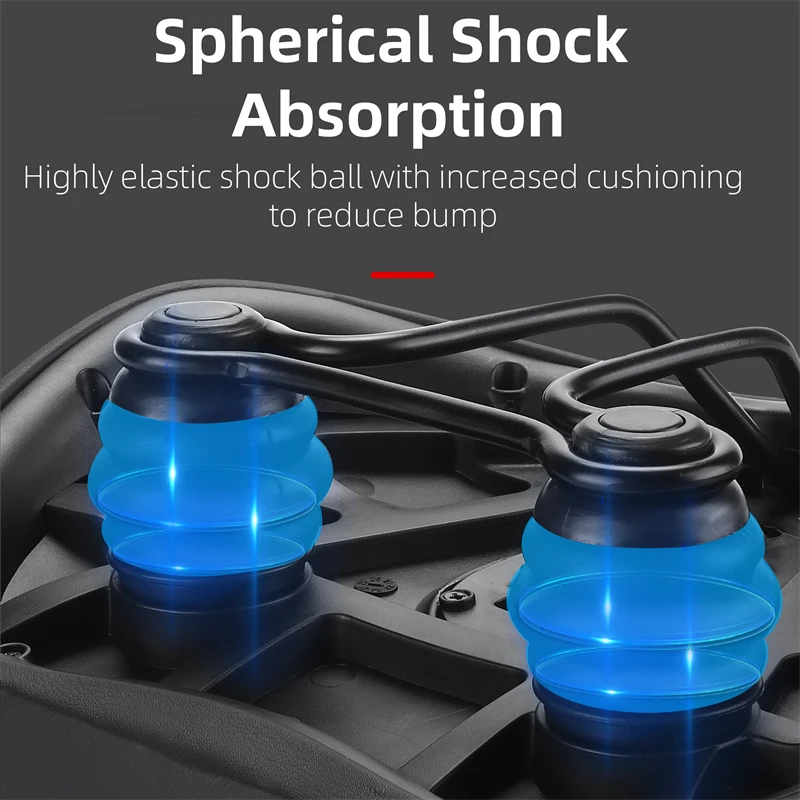 Padded Dual-Spring Waterproof Bike Saddle 4
