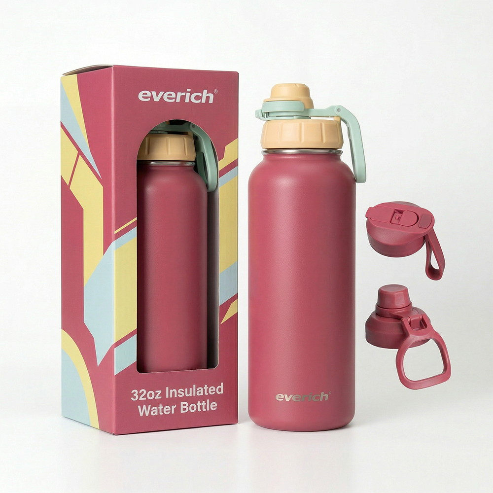 Wide Mouth Reusable Double Wall Stainless Steel Water