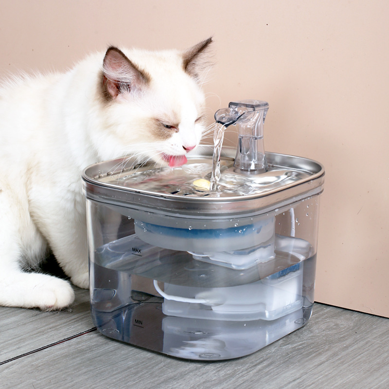 Stainless Steel Pet Water Fountain Dispenser