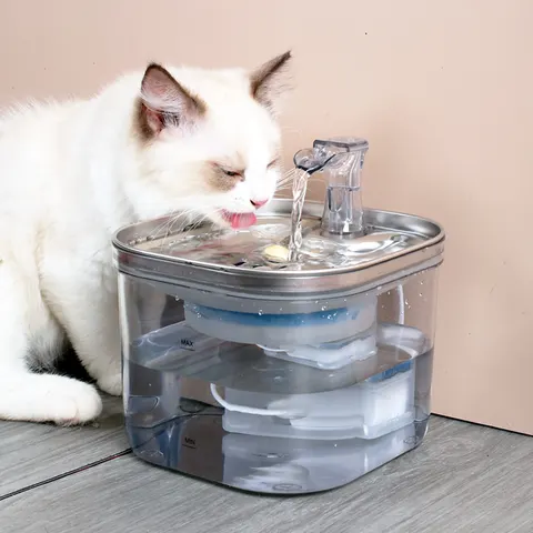 Stainless Steel Pet Water Fountain Dispenser