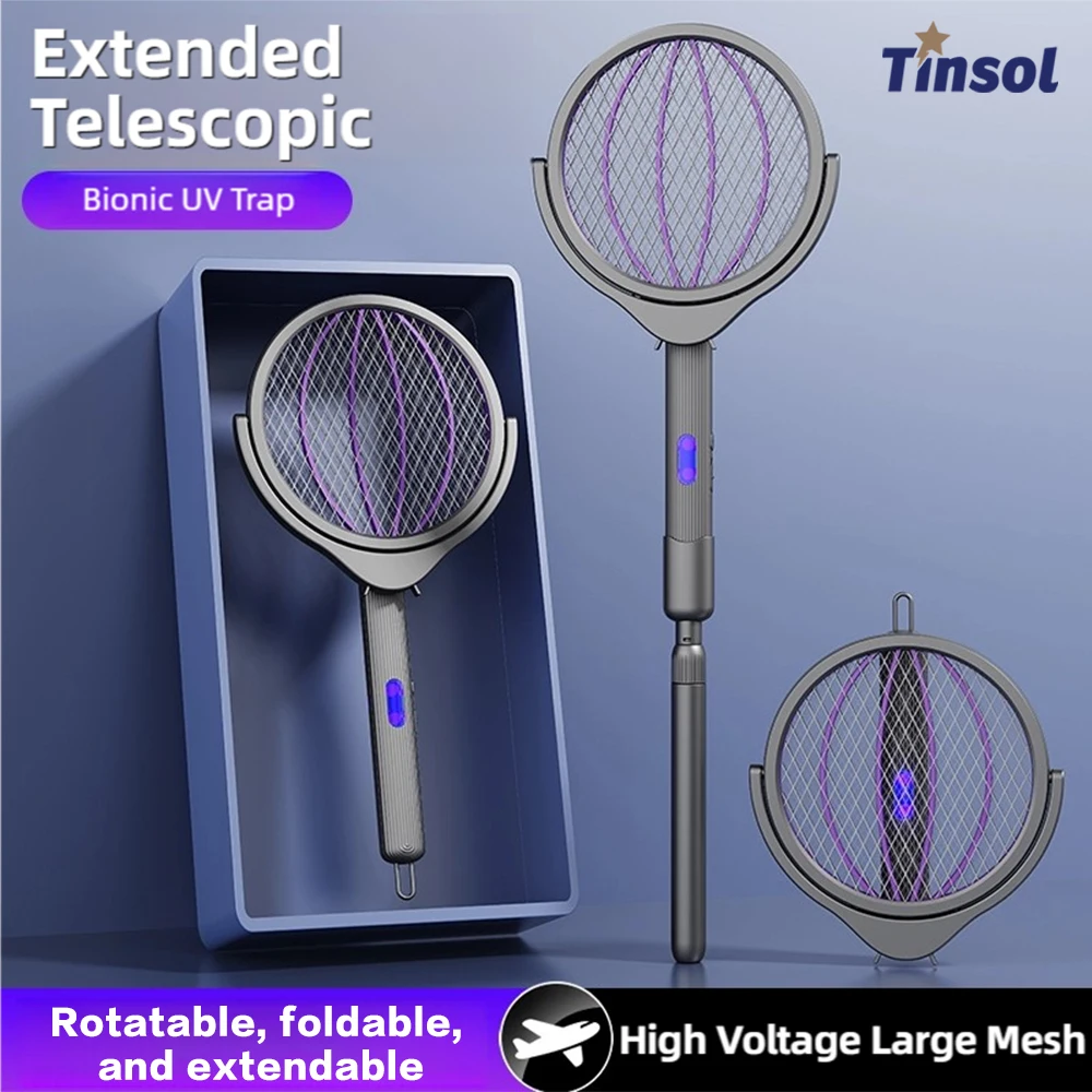Electric Mosquito Swatter with Rotating Head