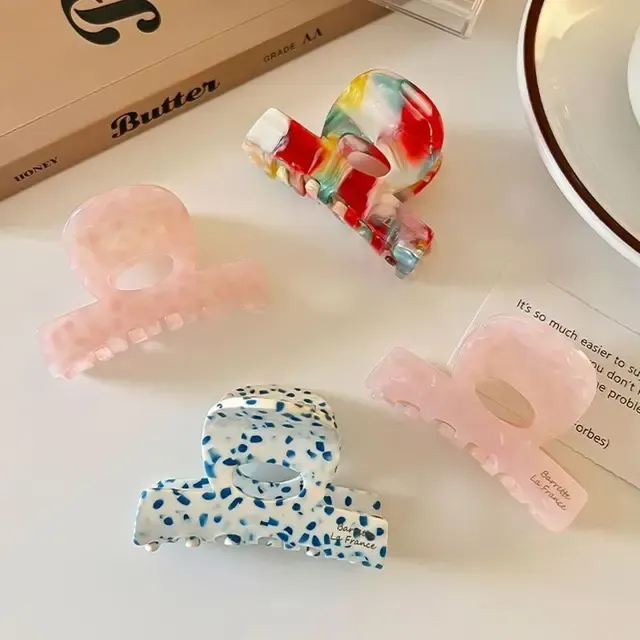 French Acetate Shark Hair Clip 1
