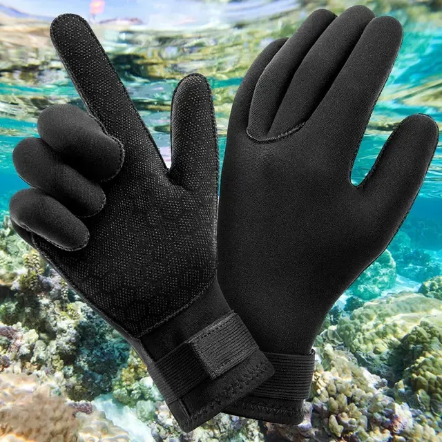 3mm Neoprene Diving Gloves with Anti-Slip Grip 2