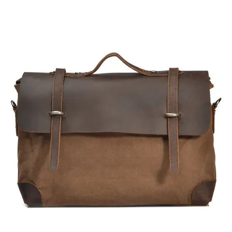 Men's Crazy Horse Leather Shoulder Bag