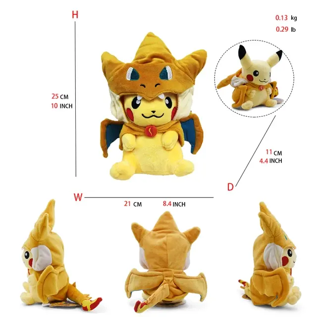 Pikachu Cosplay Plush Toy 20–30 cm 3