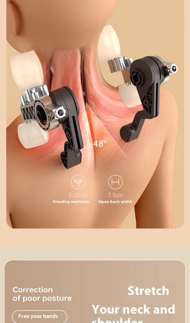 Cordless Mini Shiatsu Neck Shoulder Massager 3