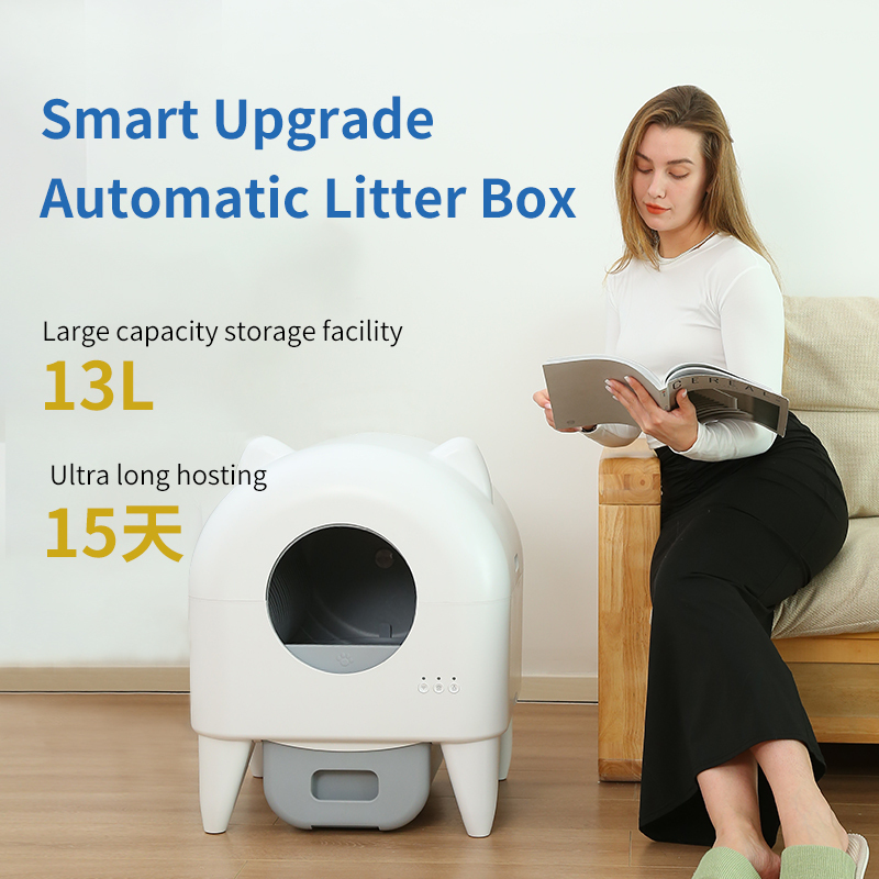Fully Automatic Cat Litter Box Enclosed Smart Toilet 2