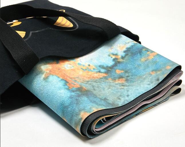 Foldable Suede Yoga Mat, Anti-Slip 4