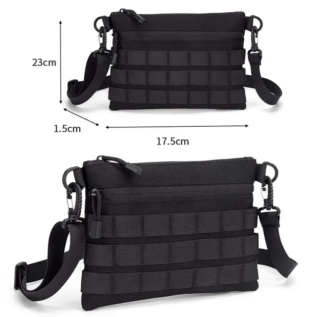 Taktische MOLLE Umhängetasche 600D Nylon EDC Schultertasche mit 3