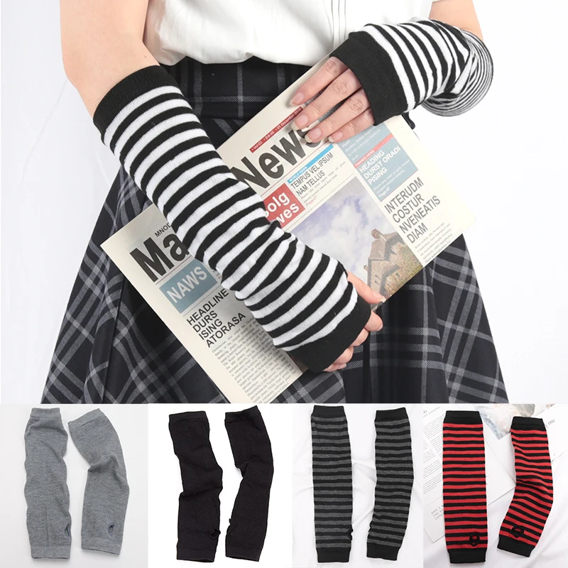 Punk Winter Warme Lange Ärmel Handschuhe Goth Männer