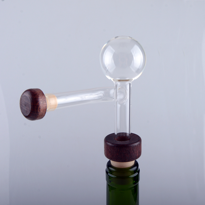 Hand Blown Transparent Wine Aerator Pourer Classic Design 4