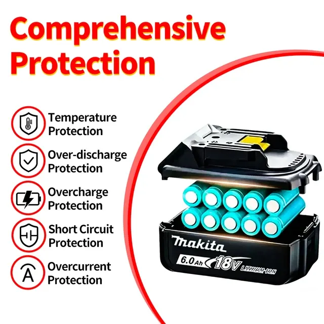 18V 6000mAh Li-Ion Replacement Battery 3
