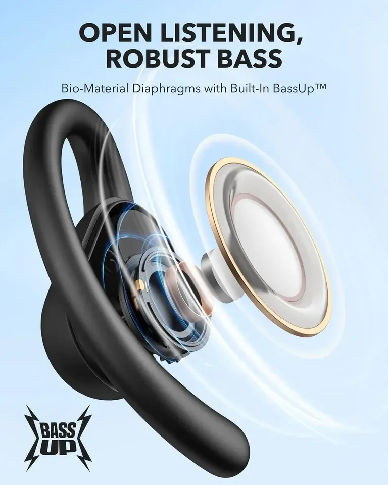 Ultralight Open-Ear Headphones Robust Bass 3